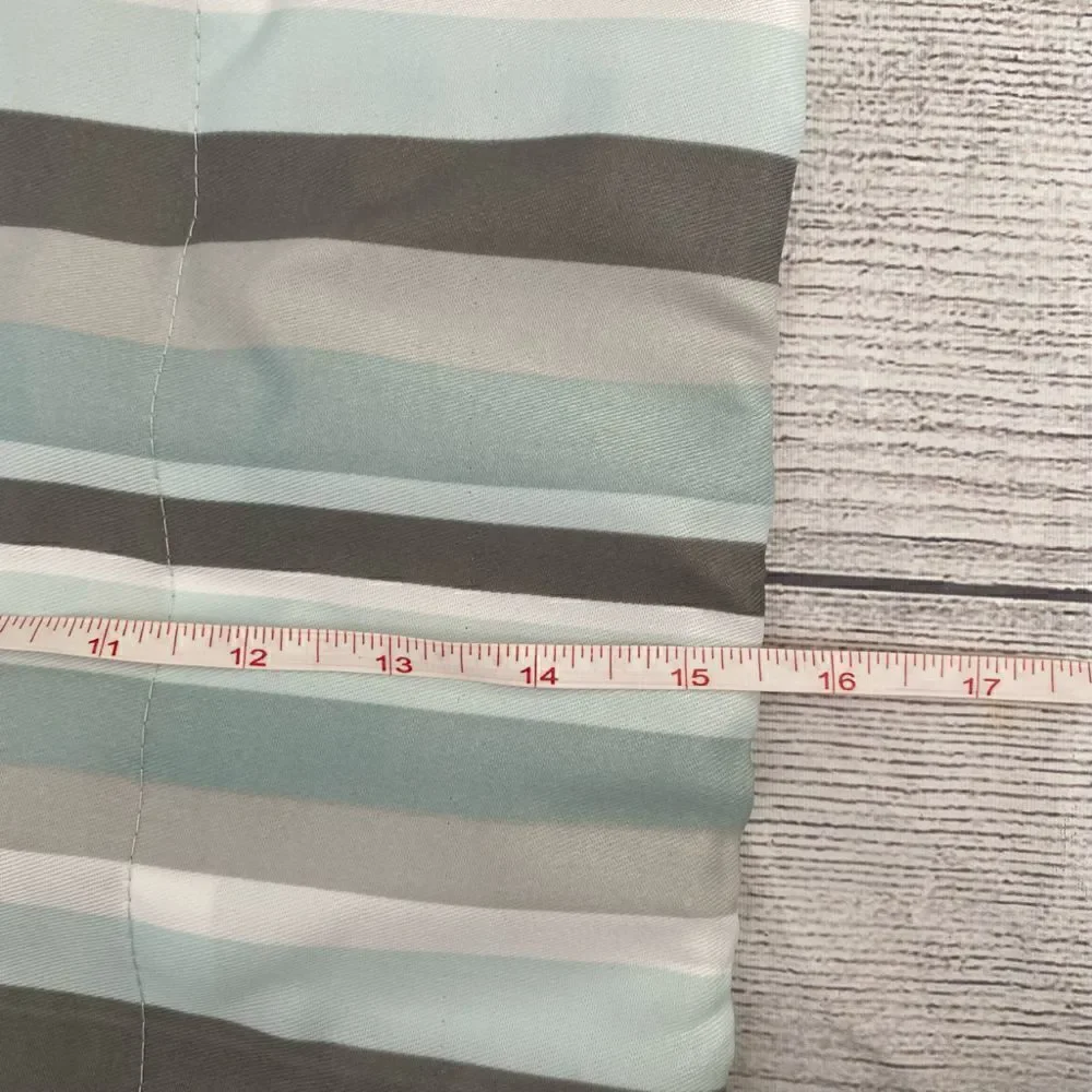 Essential home striped multi color curtain 2 panels available 56.5”x15.5”